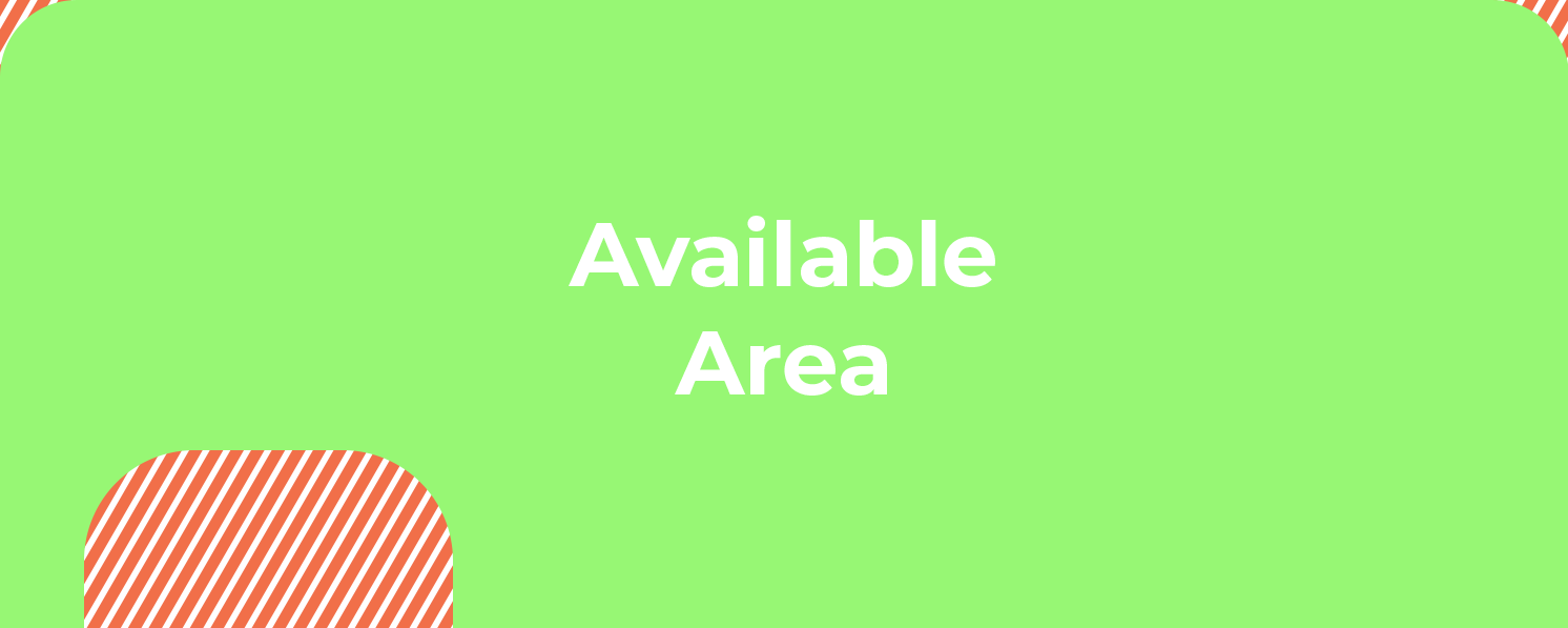 Template for Discord Server Profile Banner with blocked and available areas