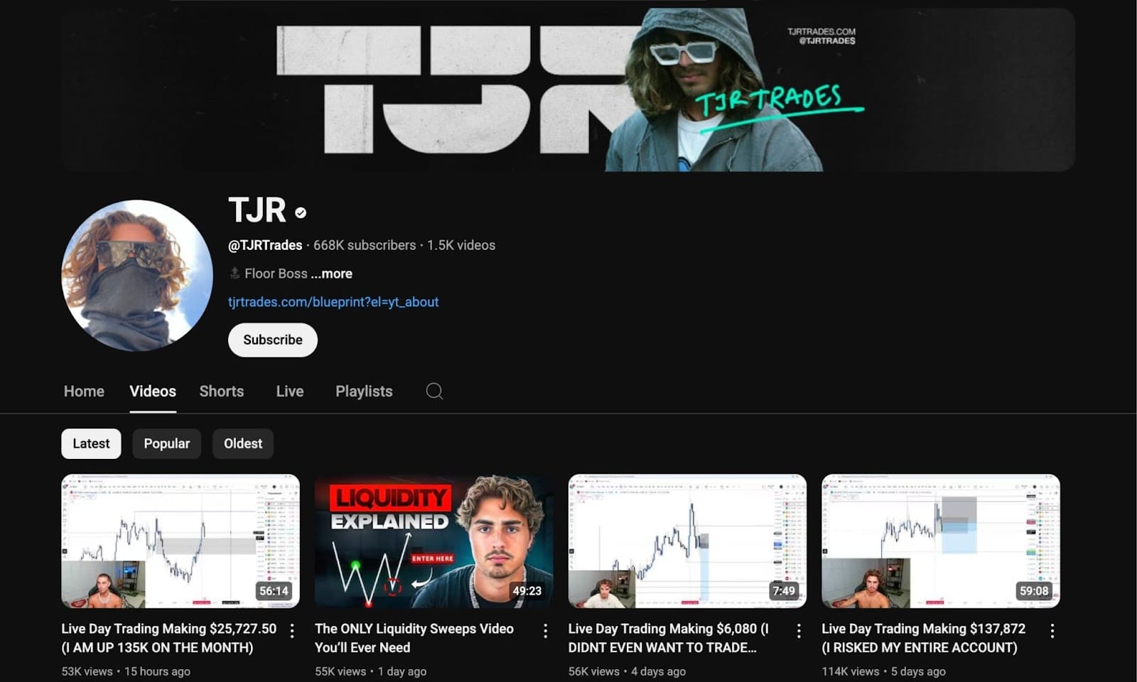 tjr trades youtuve chanel