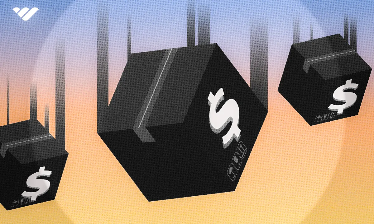 boxes of dollar signs