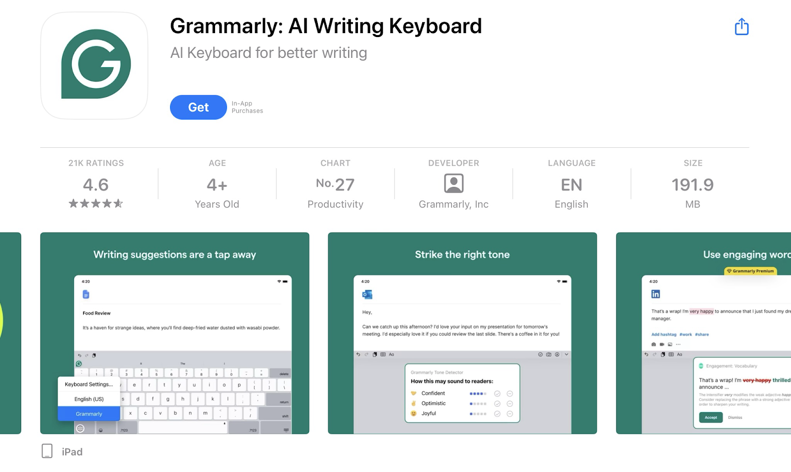 grammarly ai keyboard