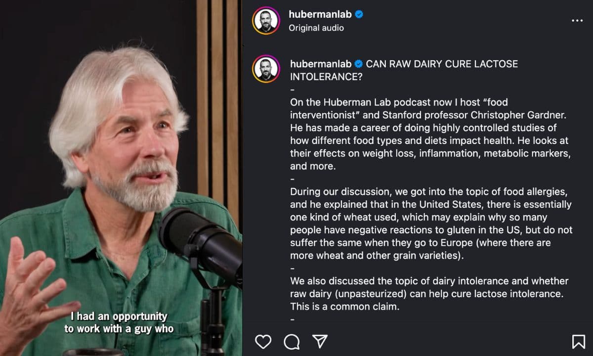 hubermanlab instagram post