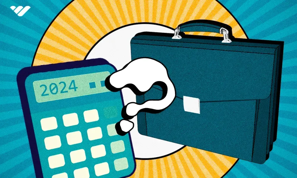 Calculator and suitcase