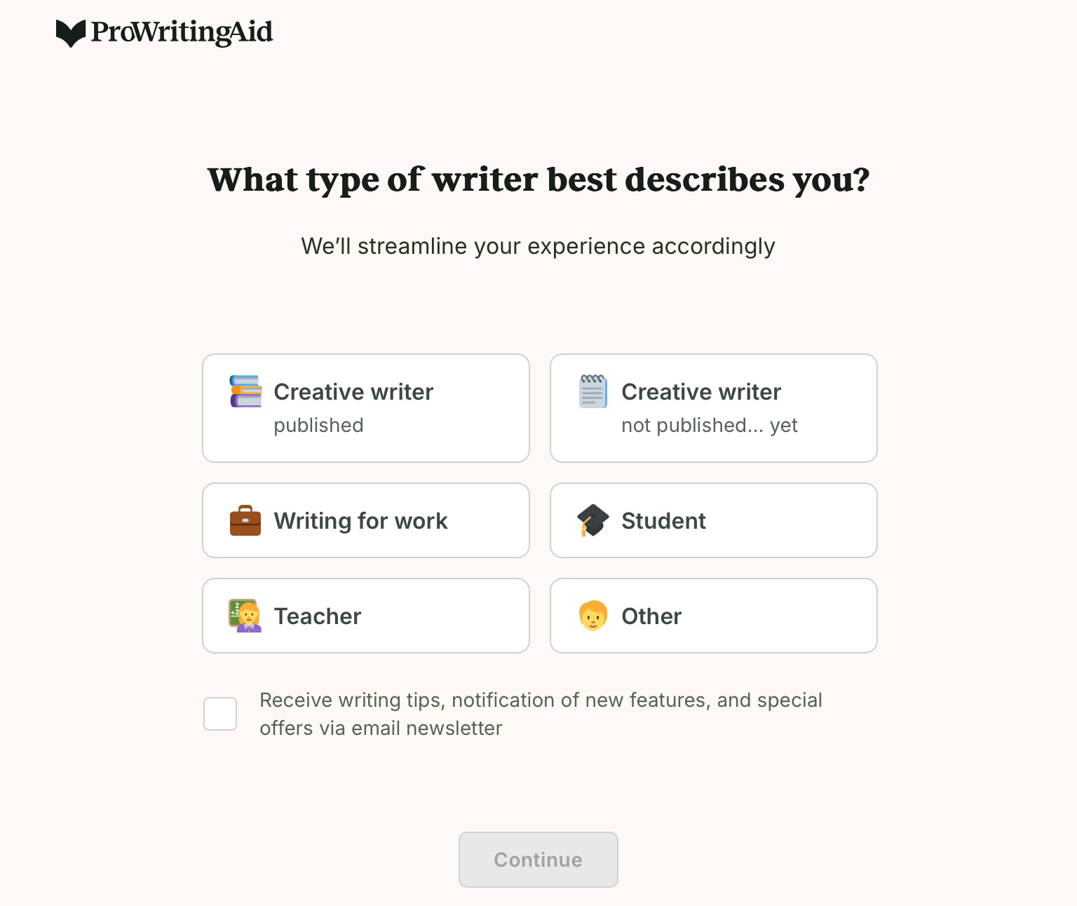 prowritingaid setup