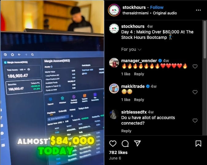 stock hours tiktok feed