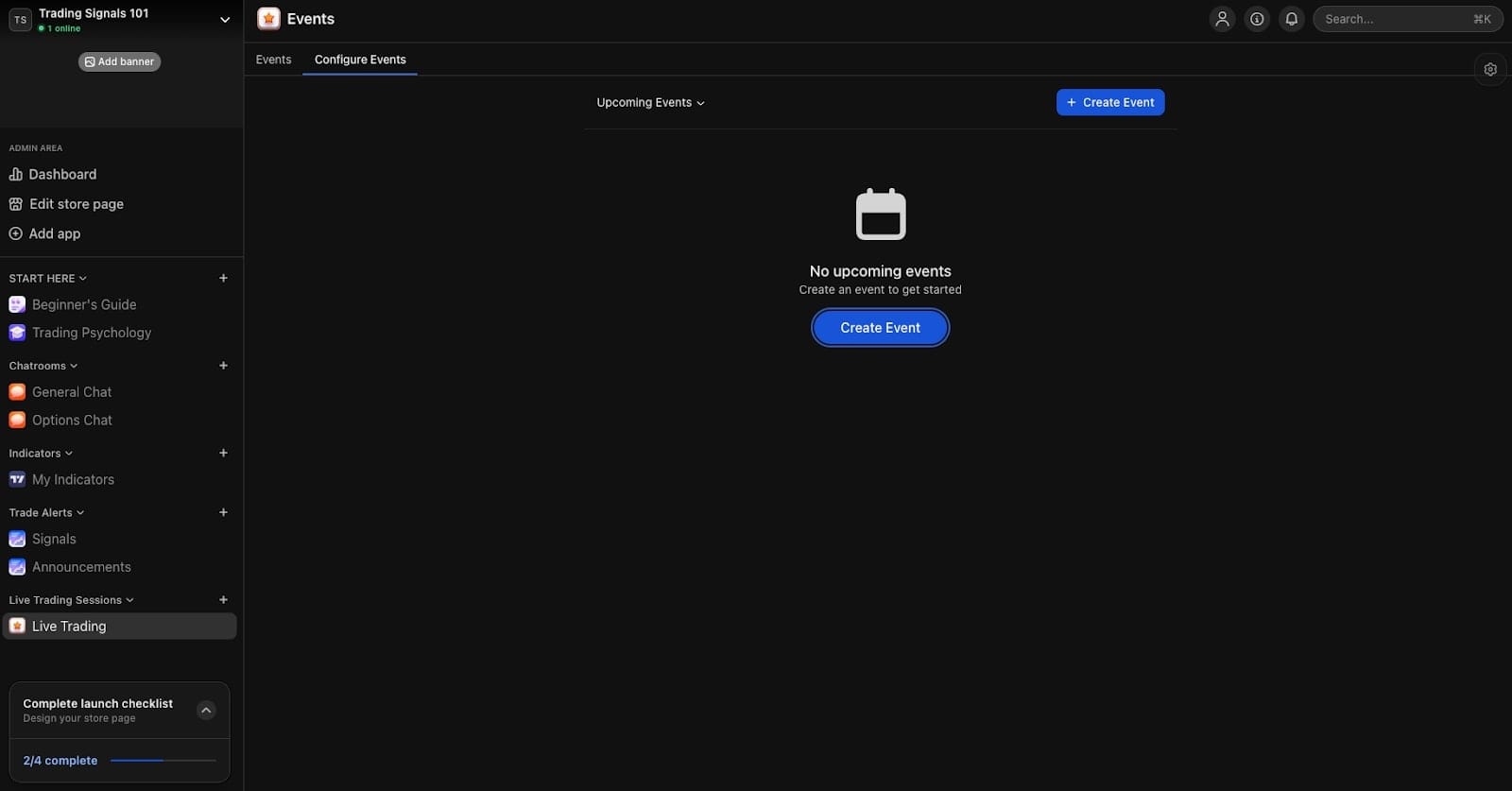 screenshot whop events app