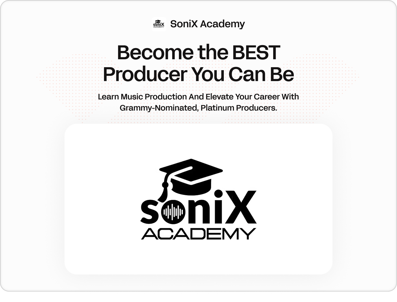 sonix acadmey
