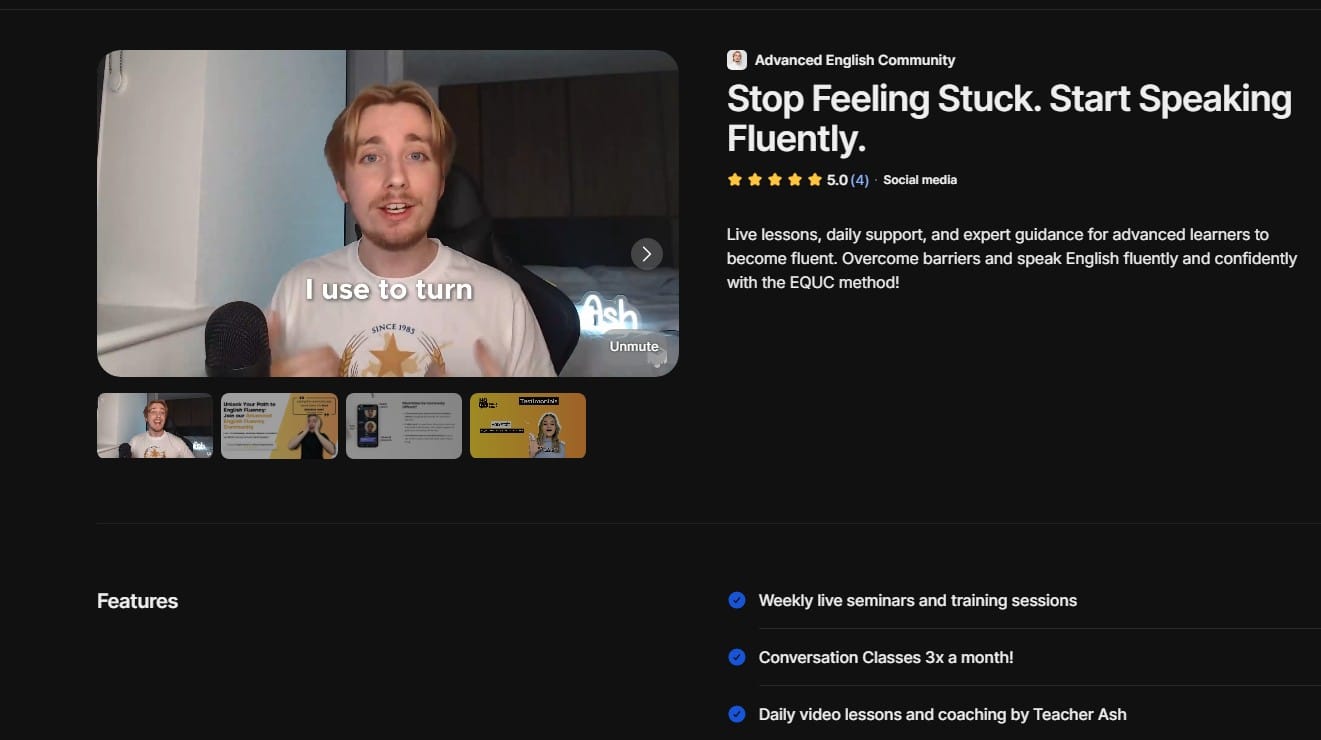 advanced english community