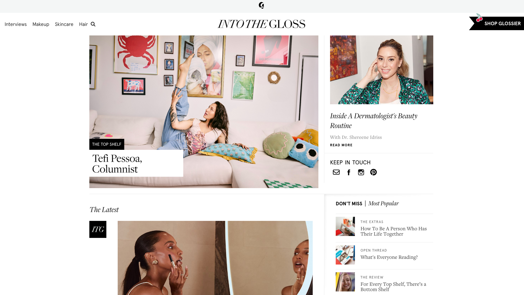 into the gloss, glossier blog