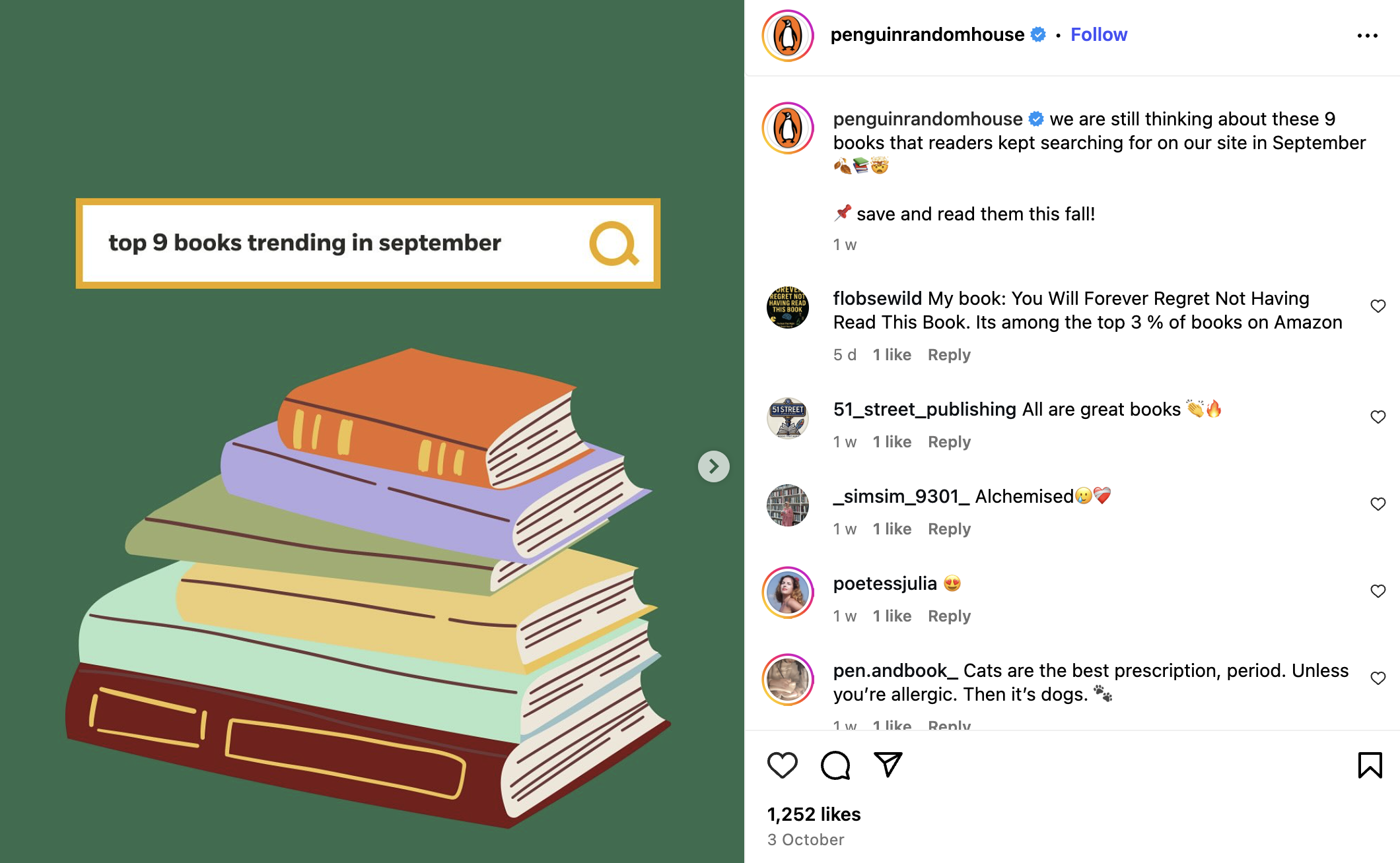 penguin instagra post