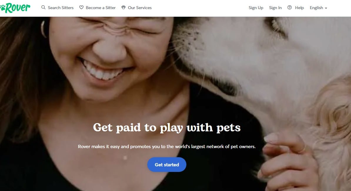 rover website screenshot