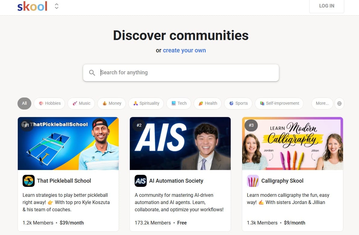 skool community platform