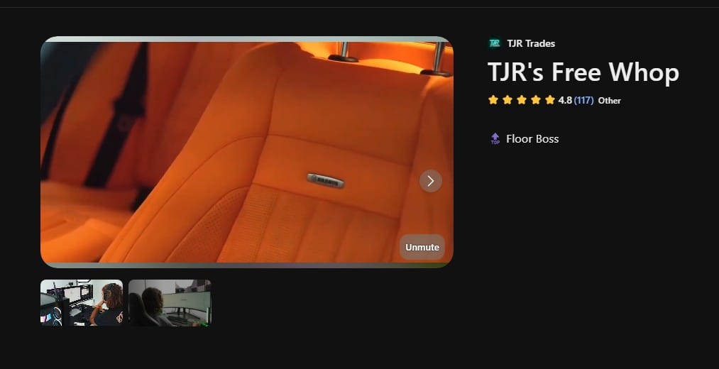 TJR's free whop community page