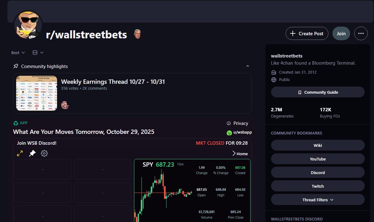 wallstreetbets reddit