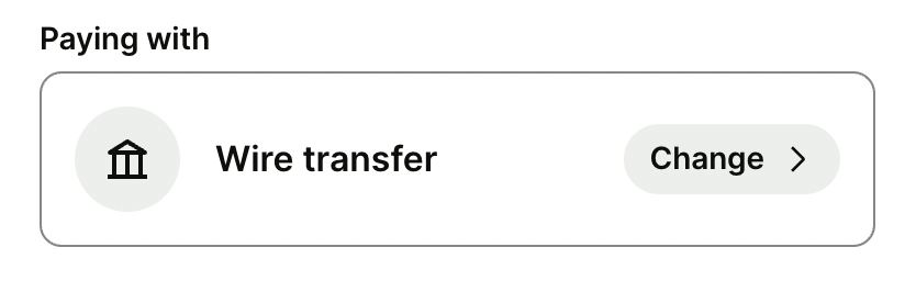 wire transfer
