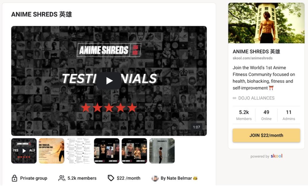 Anime Shreds Skool course