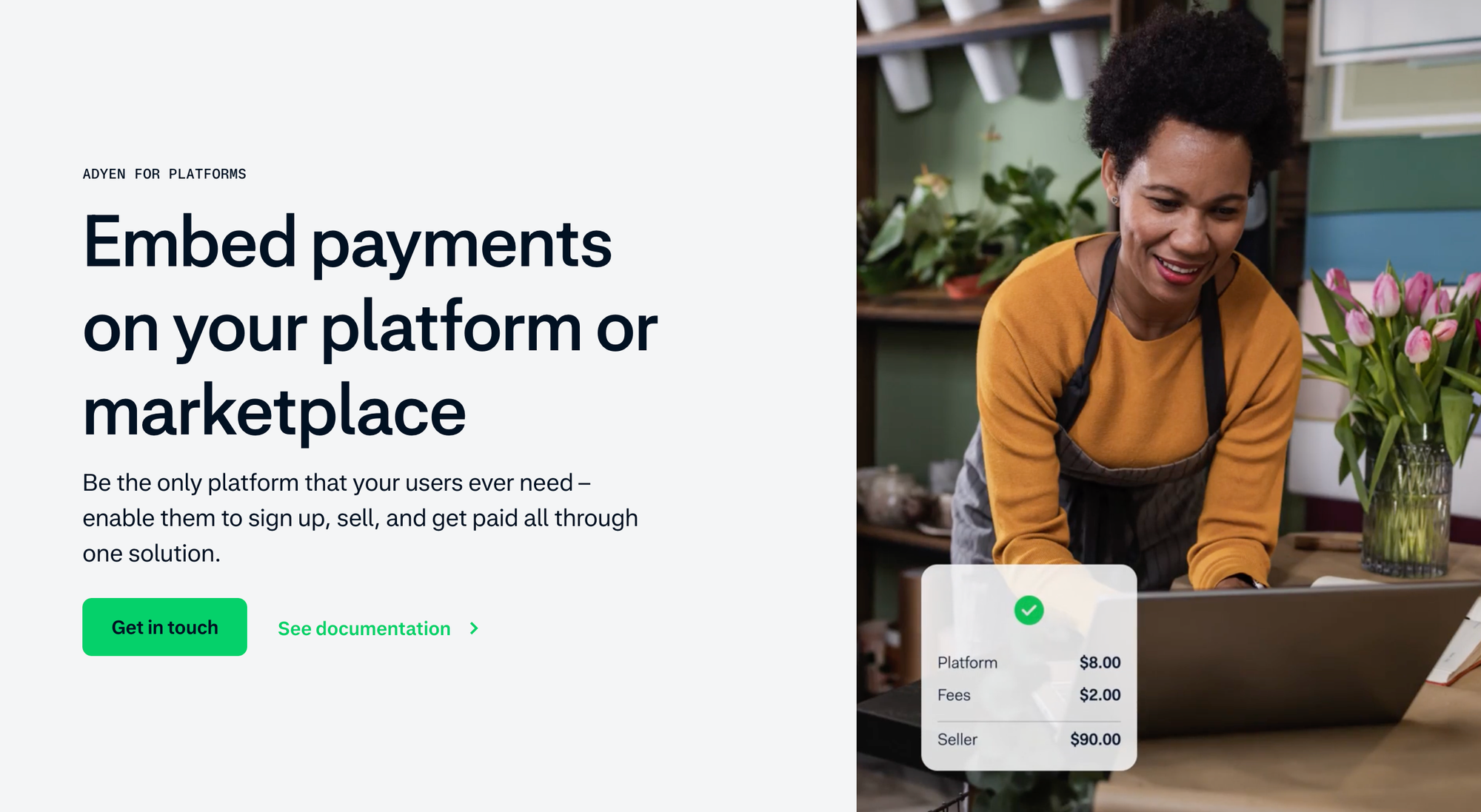 Adyen for platforms