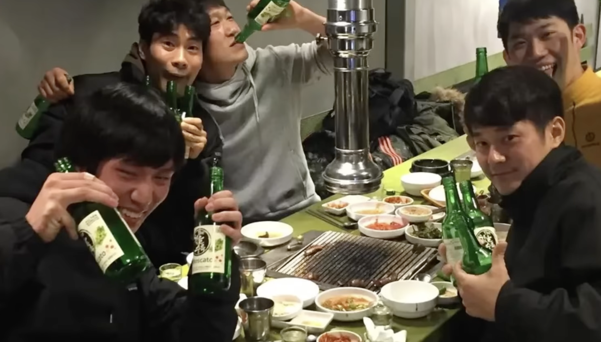 Phil Choi drinking with friends