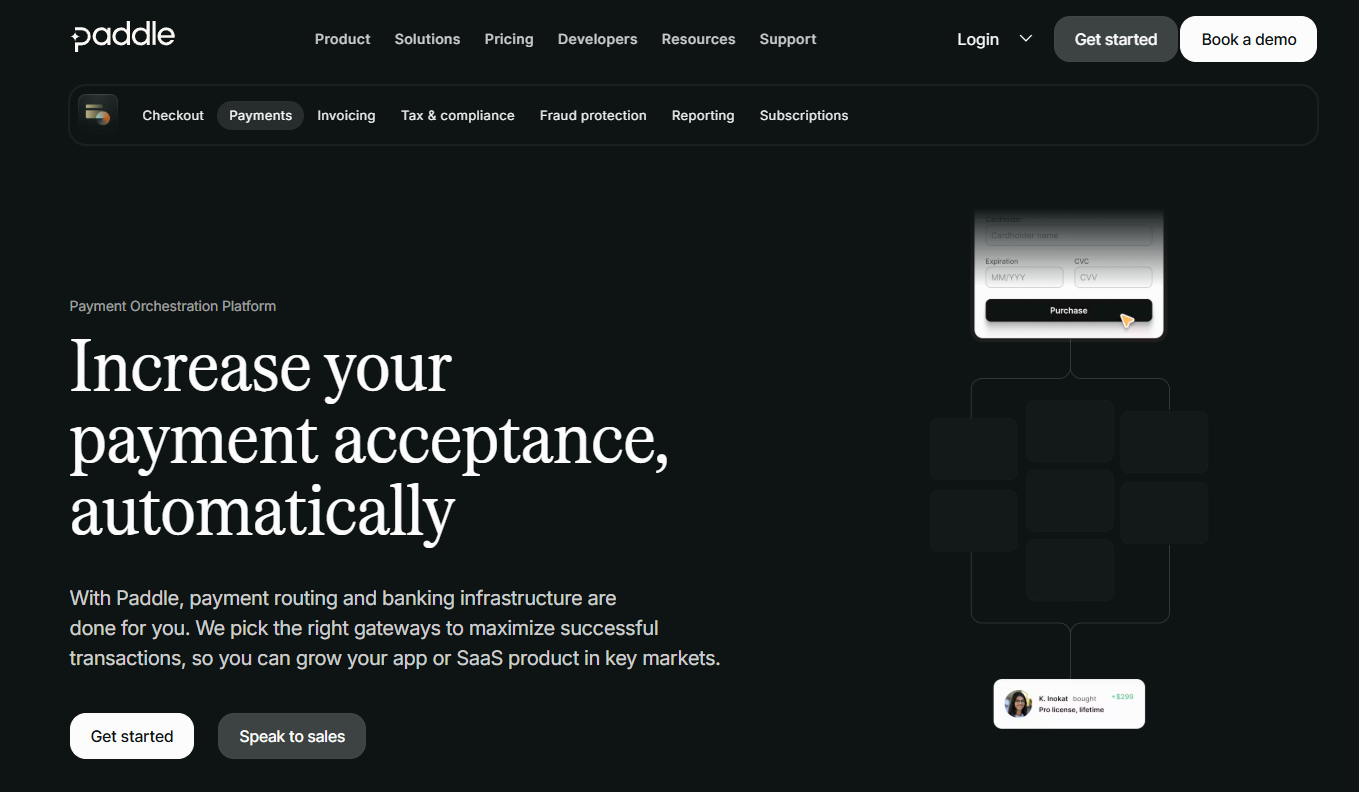 paddle website