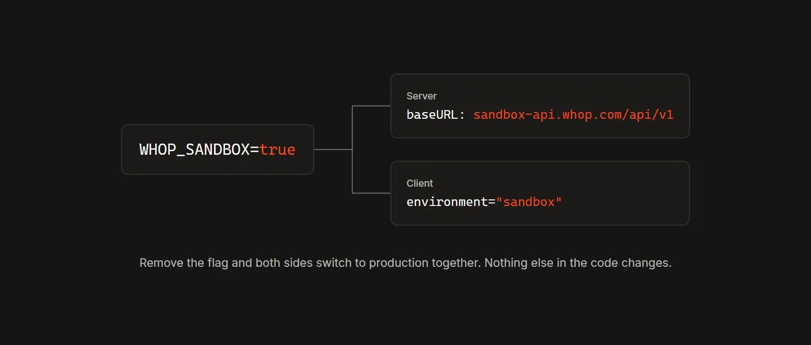Breakdown of Whop sandbox flags