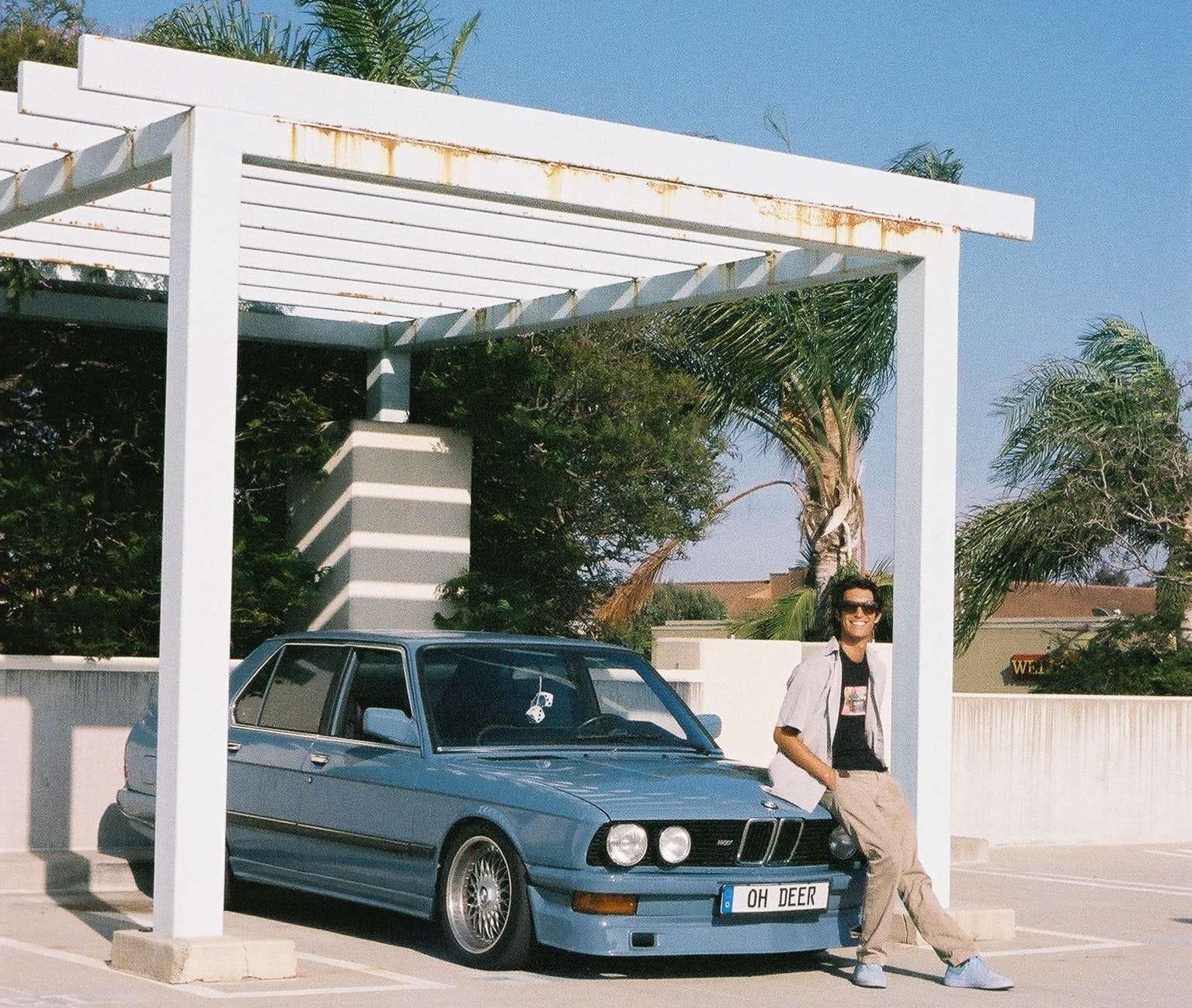 aiden with car