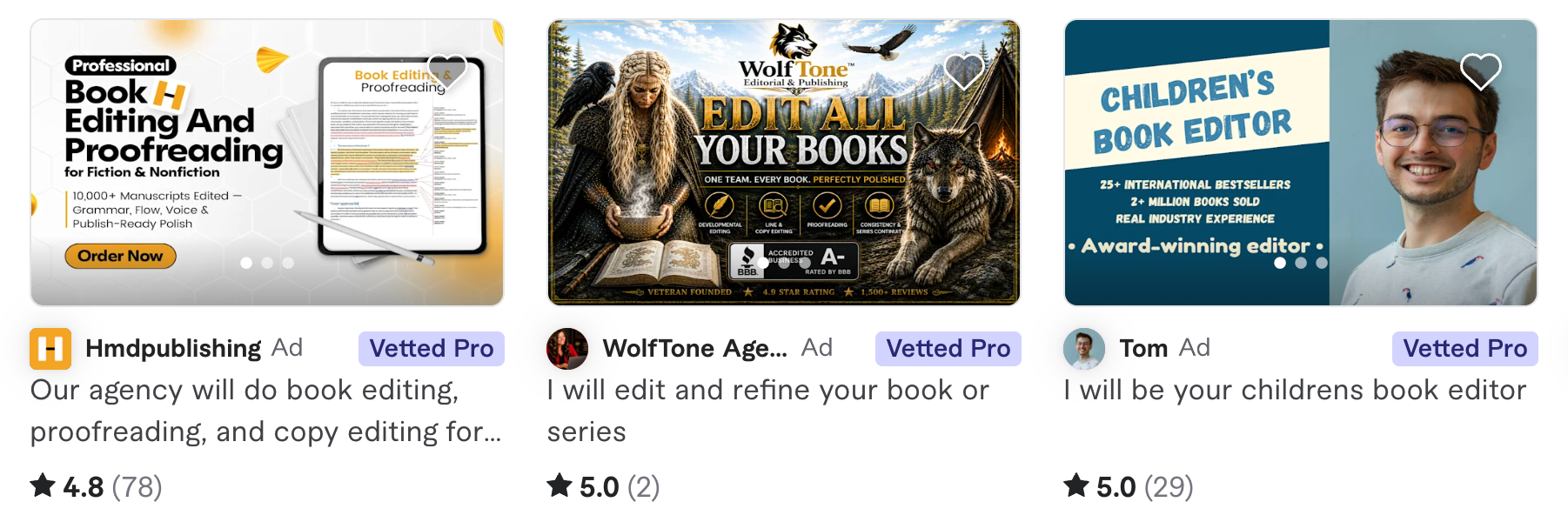 book editing fiverr