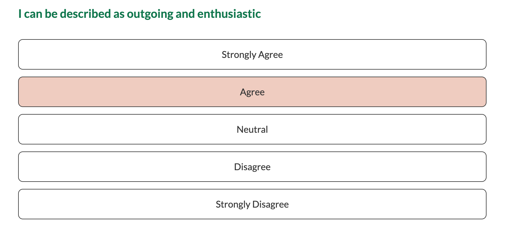 interactive personality test