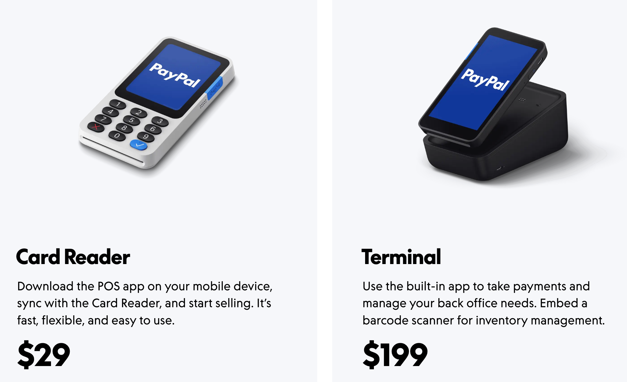 paypal terminals