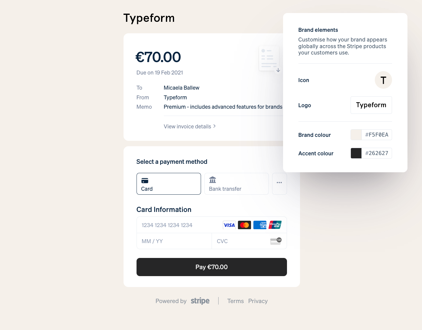 stripe invocing