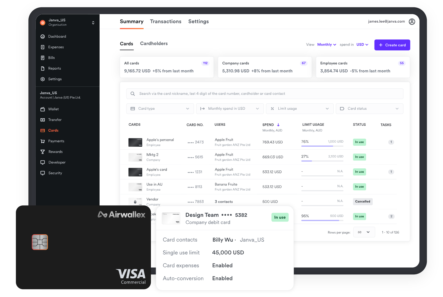 airwallex virtual card issuing