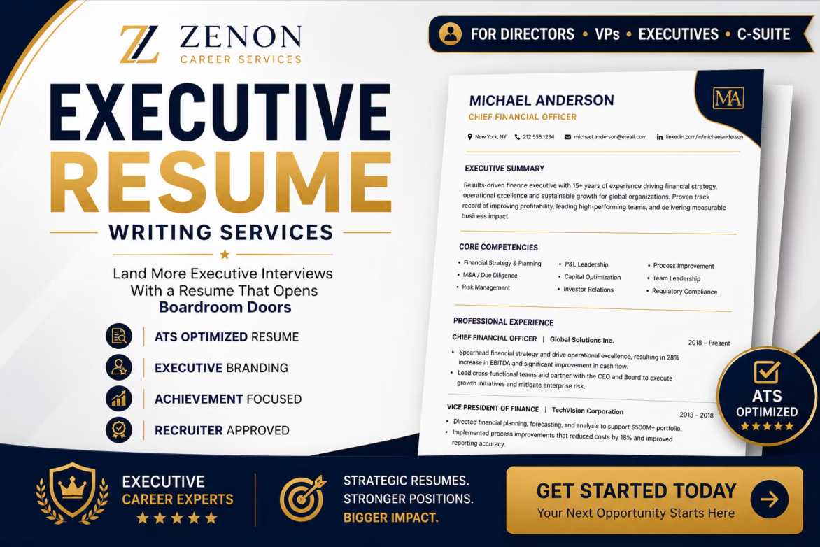 zenon career resume service