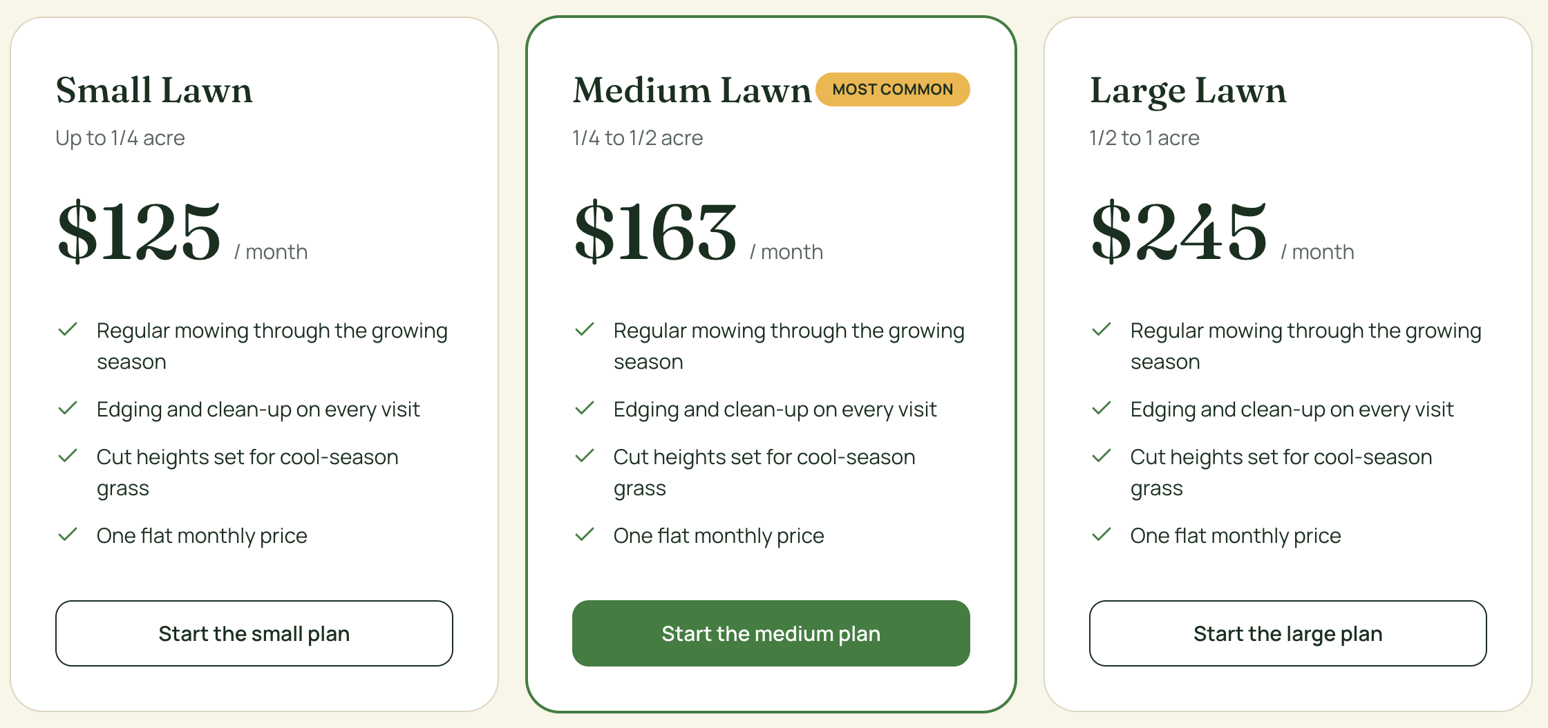lawn care plans