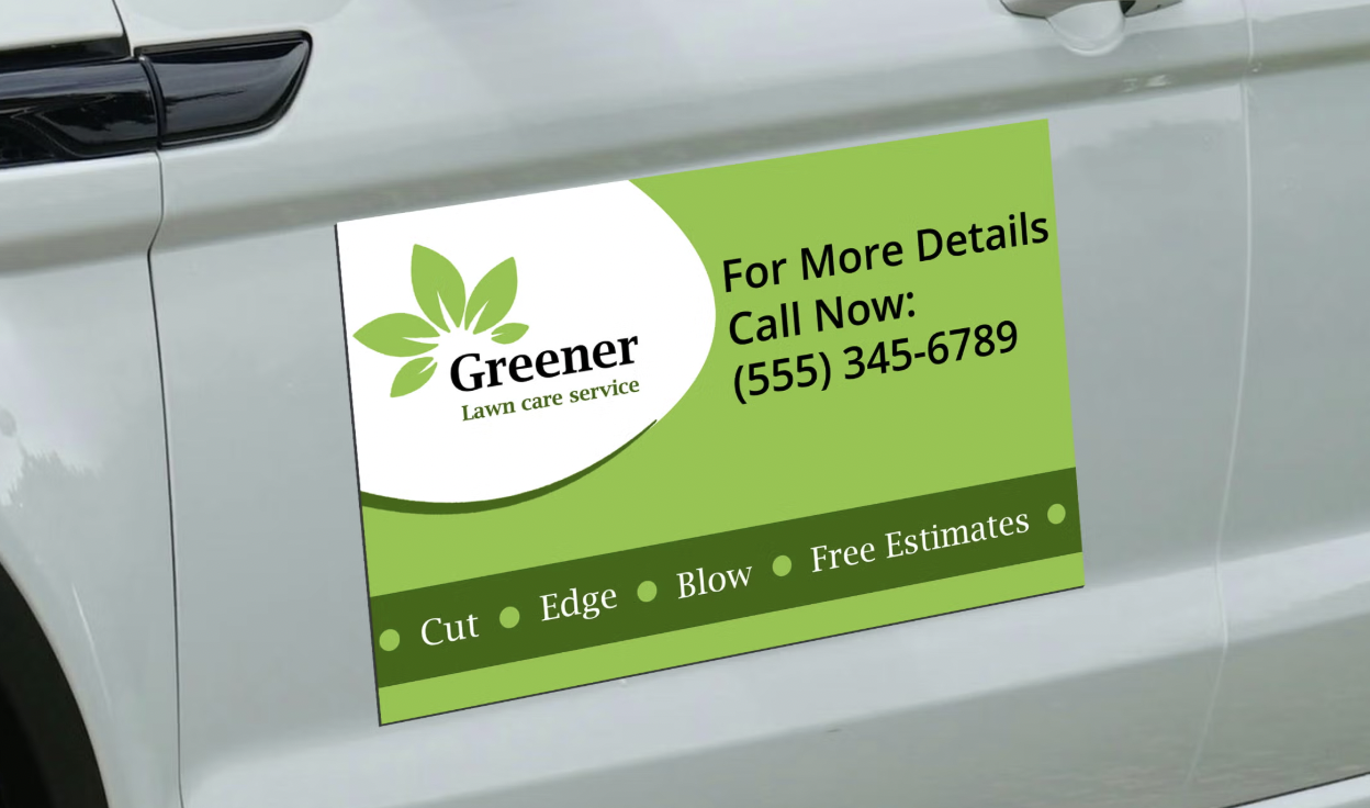 lawn care sign