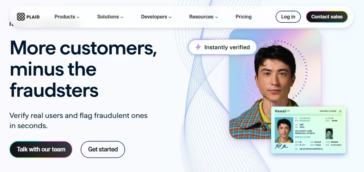 Plaid Identity Verification