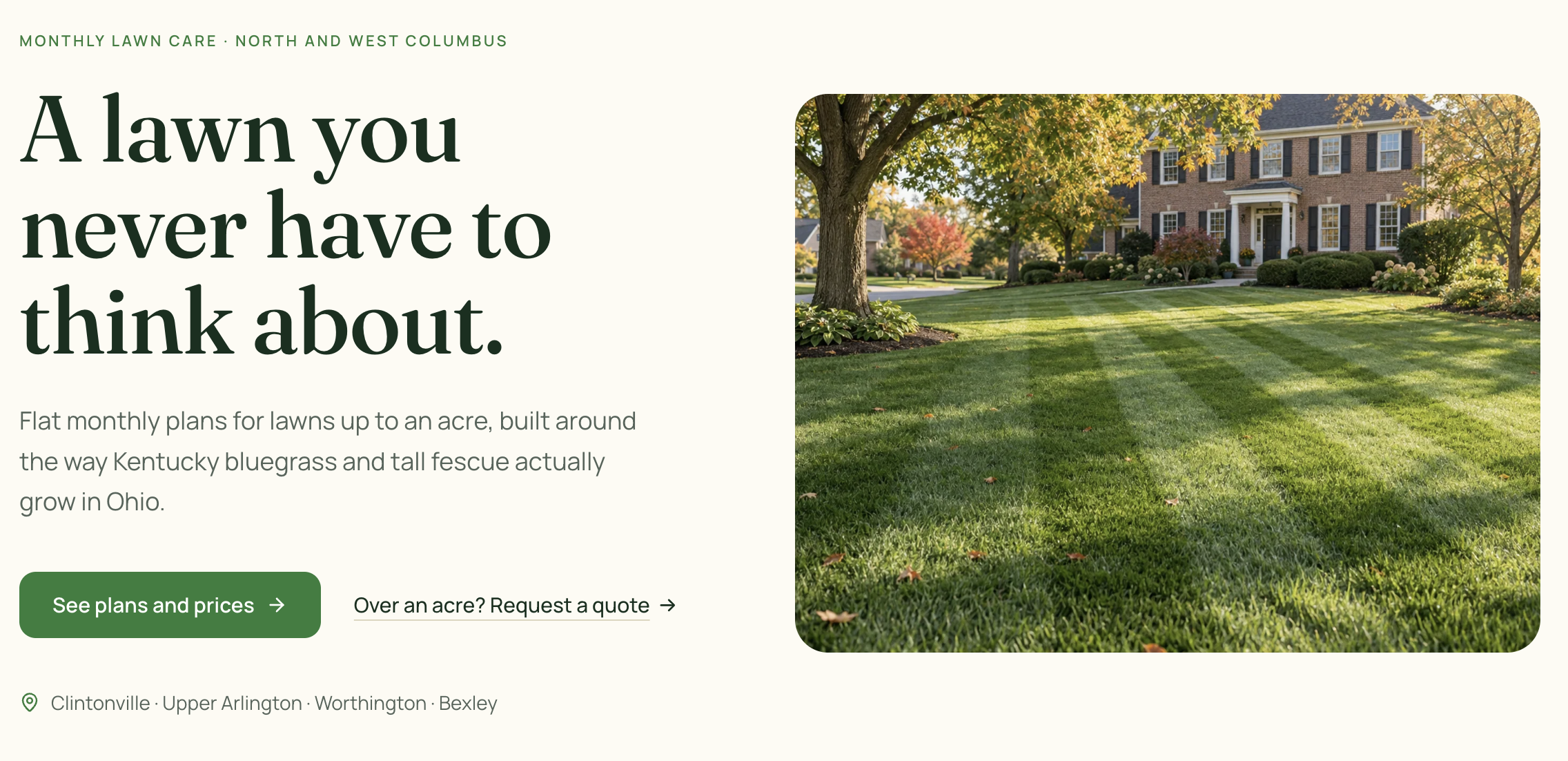 lawn care page whop