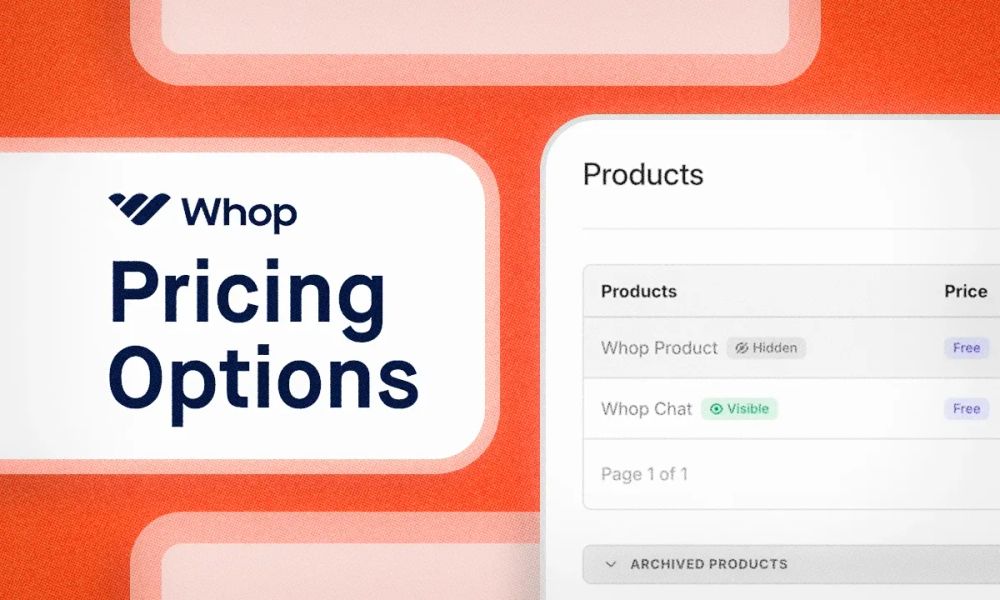 How to add pricing options to a whop