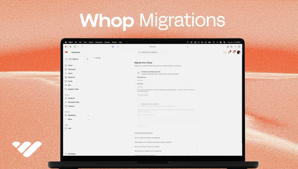 Whop Migrations: Move your business in one click