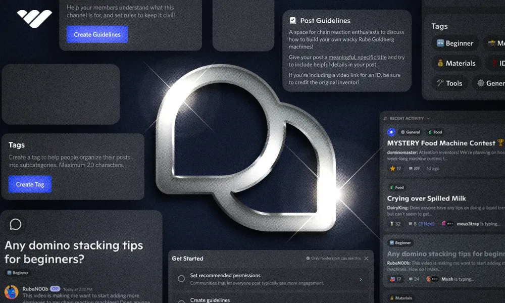 What are Discord forum channels, and how do you create them?