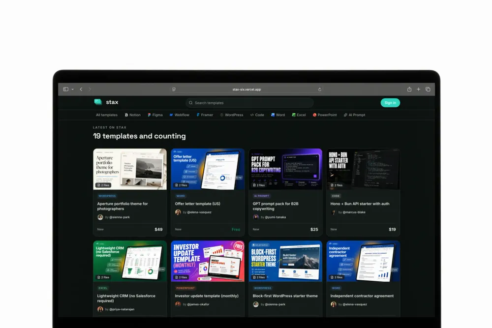 How to build a template marketplace with Next.js and Whop