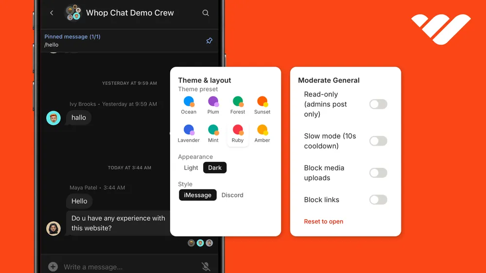 How to add embedded chats to your app or website