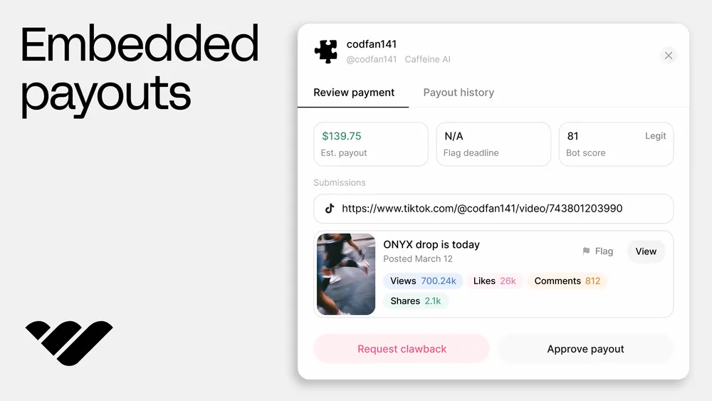 Embedded payouts: Guide for marketplaces and platforms