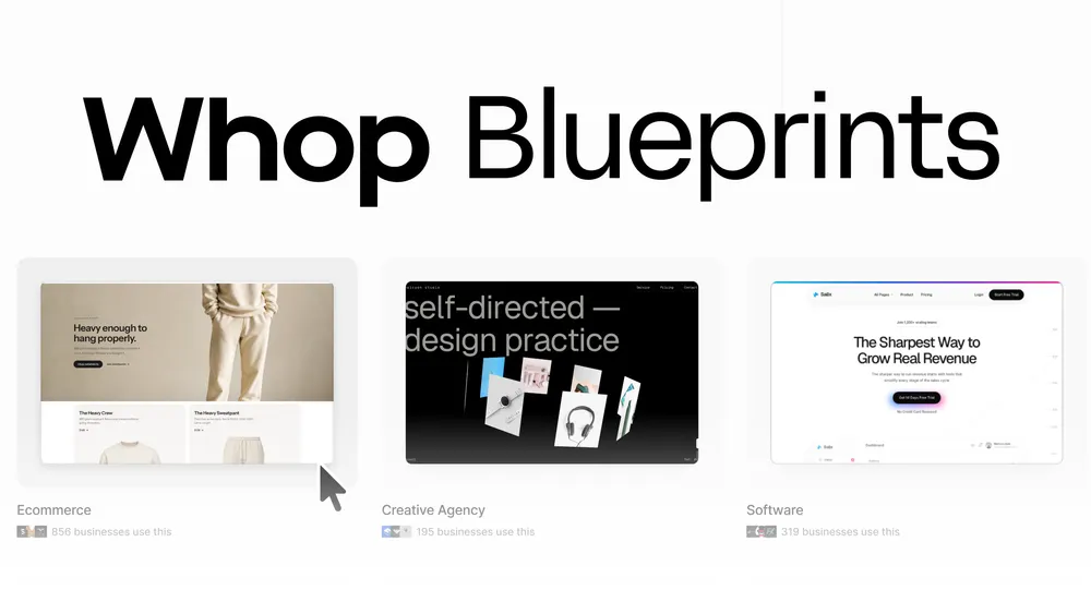 Introducing Whop Blueprints