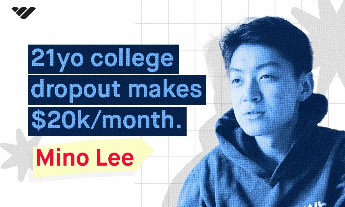 Meet Mino Lee: He dropped out of college and made over $160k in 12 months