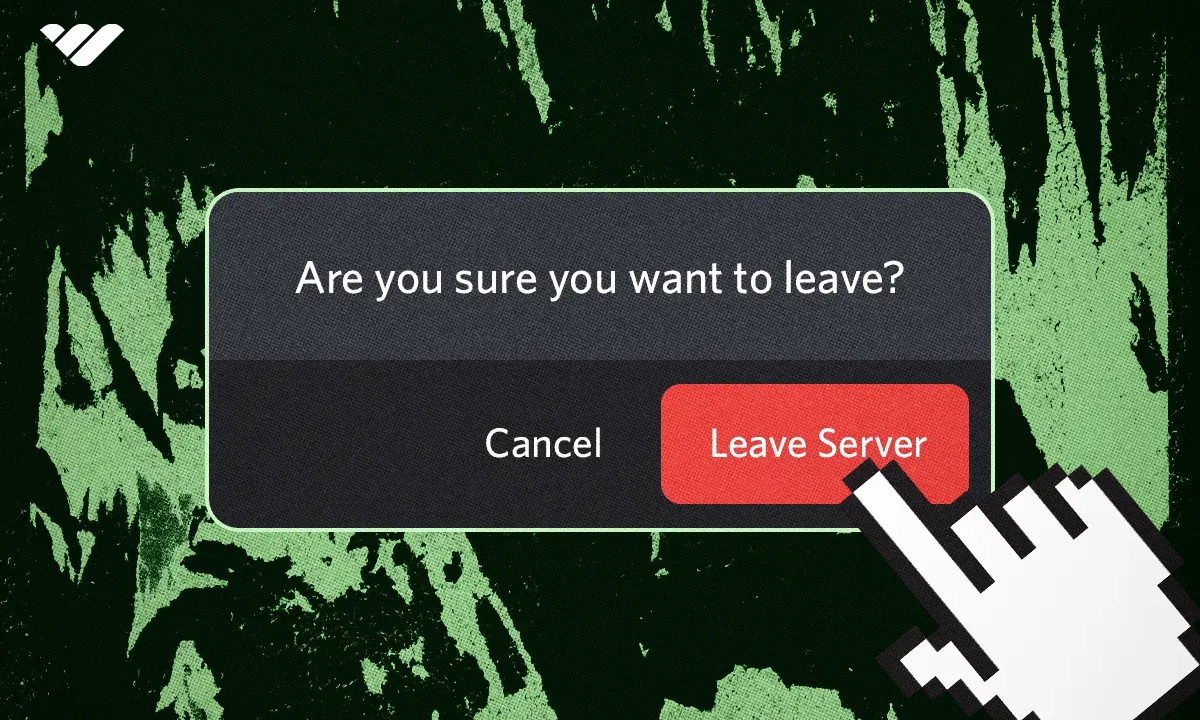 leave a discord server