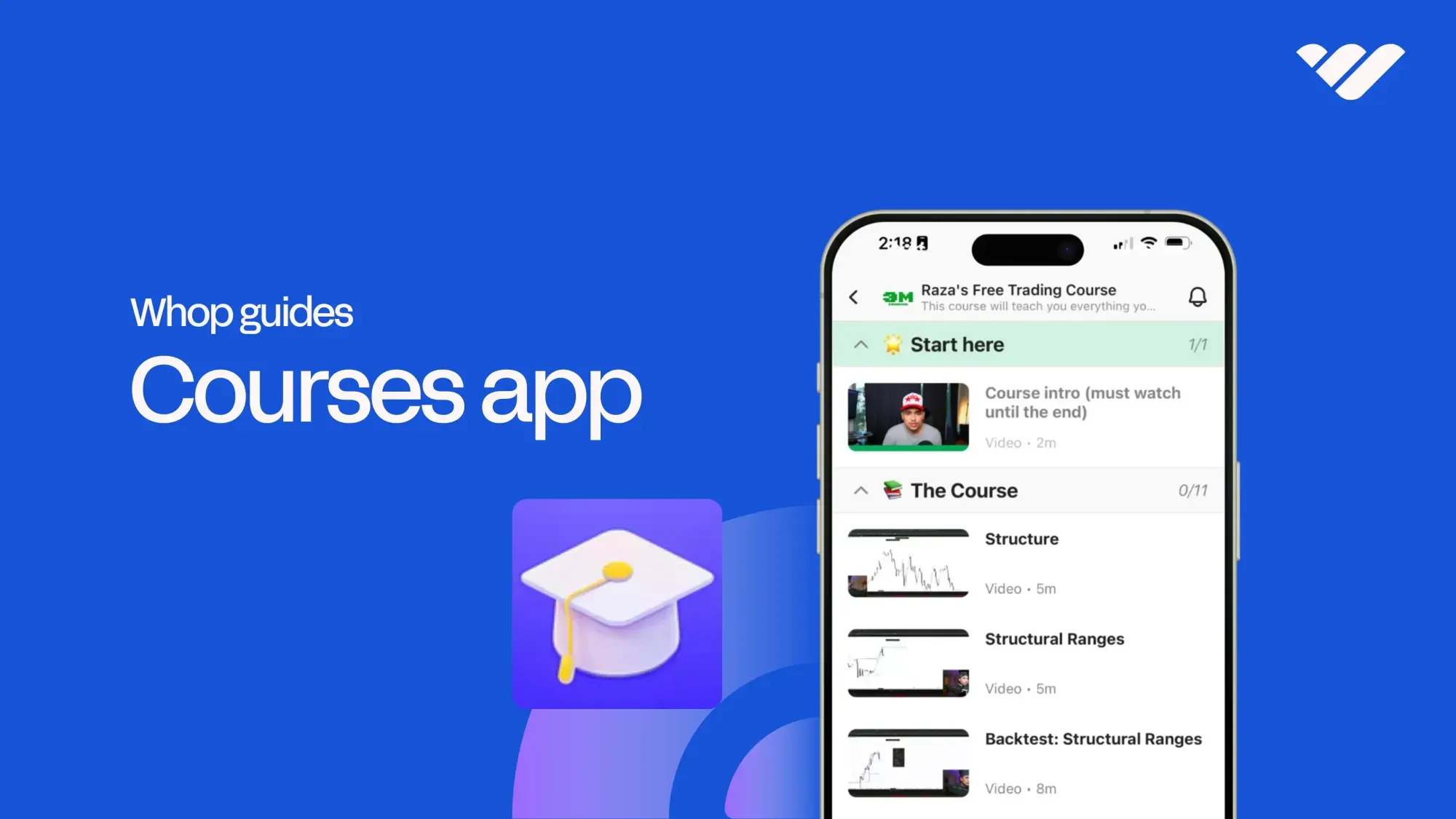 How to use the Courses app on Whop