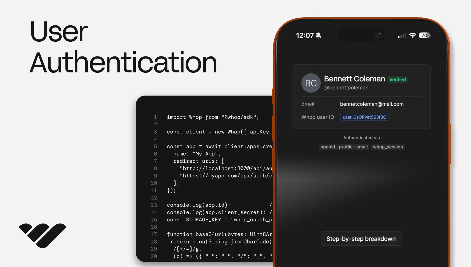 How to add user authentication to a Next.js app with Whop OAuth