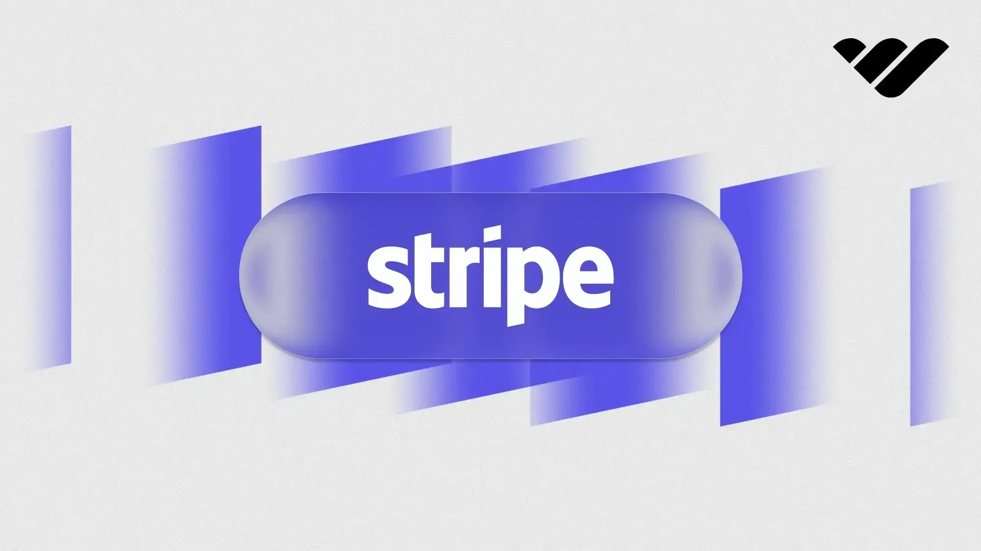 Stripe glass-style illustration