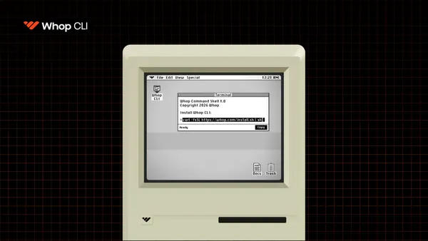 Introducing Whop CLI: Run your business agentically