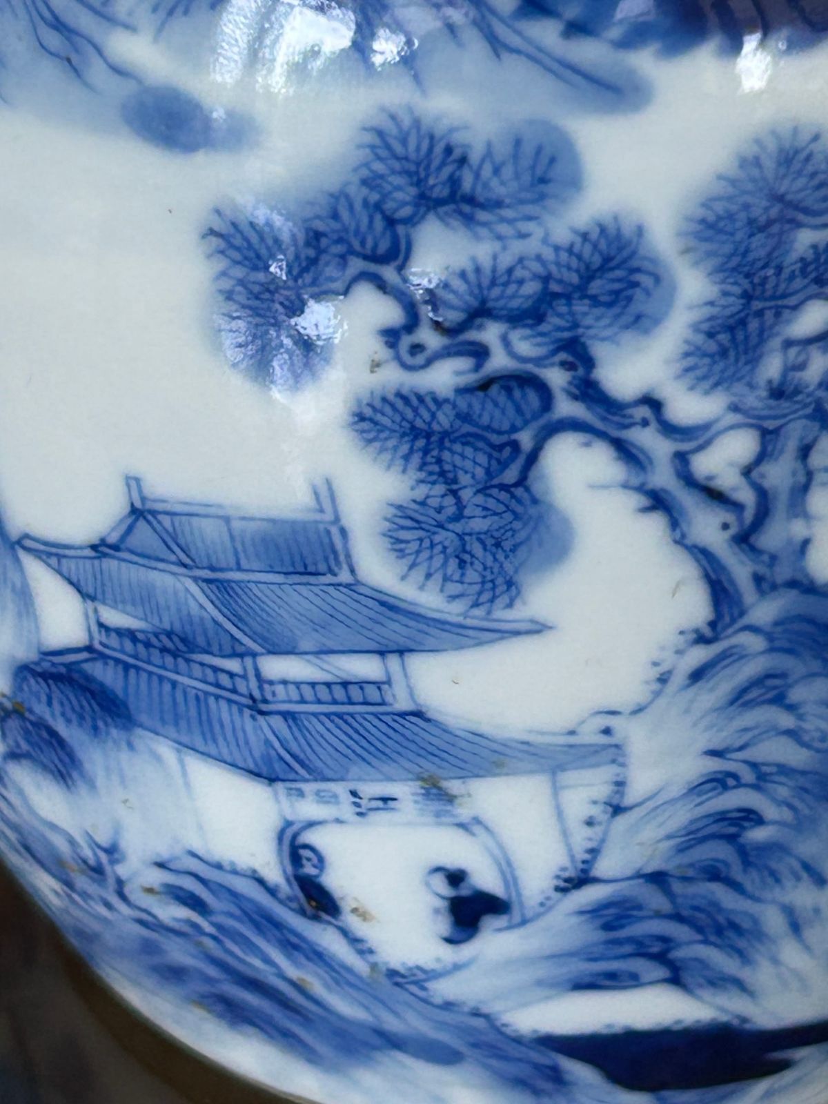 Late Qing Landscape Jar with Original Cover. A Probability Assessment of Age.
