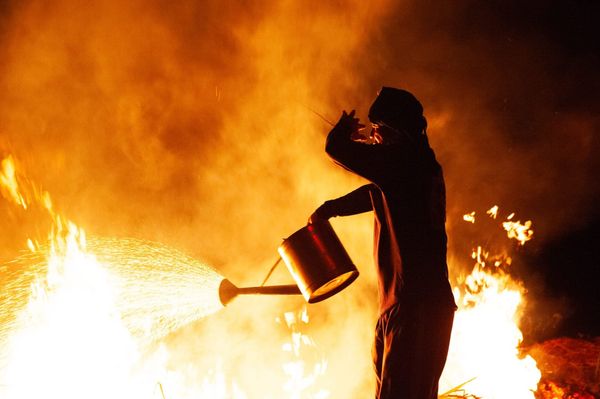 Burning Fields in North East Thailand.