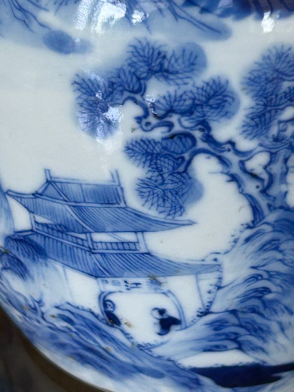 Late Qing Landscape Jar with Original Cover. A Probability Assessment of Age.